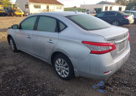 2015 Nissan Sentra Sv from USA, damaged, VIN 3N1AB7AP9FL693961